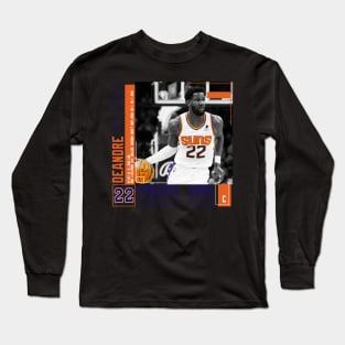 Deandre Ayton Paper Poster Long Sleeve T-Shirt